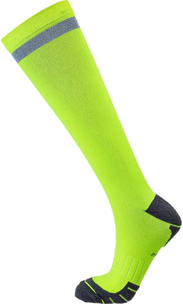 Endurance Torent Reflective Long - Löparstrumpor m. kompression - Safety Yellow - Str. 39/